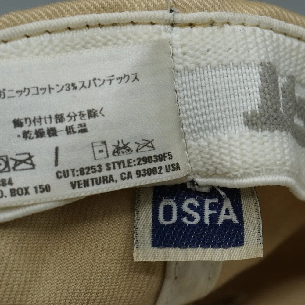 Vintage 2005 Patagonia Flexfit Hat Tan Khaki Organic Cotton Cap OSFA